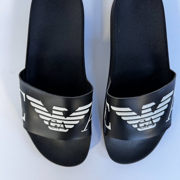 Armani SLIDERS WITH OVERSIZED LOGO - Picture 3 of 6